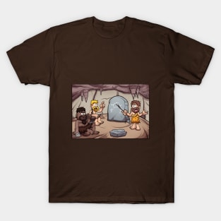 Cavemen Learning T-Shirt